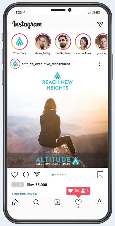 Altitude Instagram Reach New Heights Phone Demo