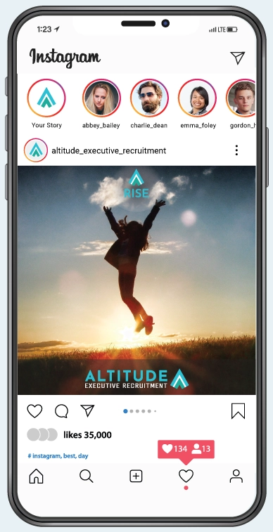 Altitude Instagram Rise Phone Demo